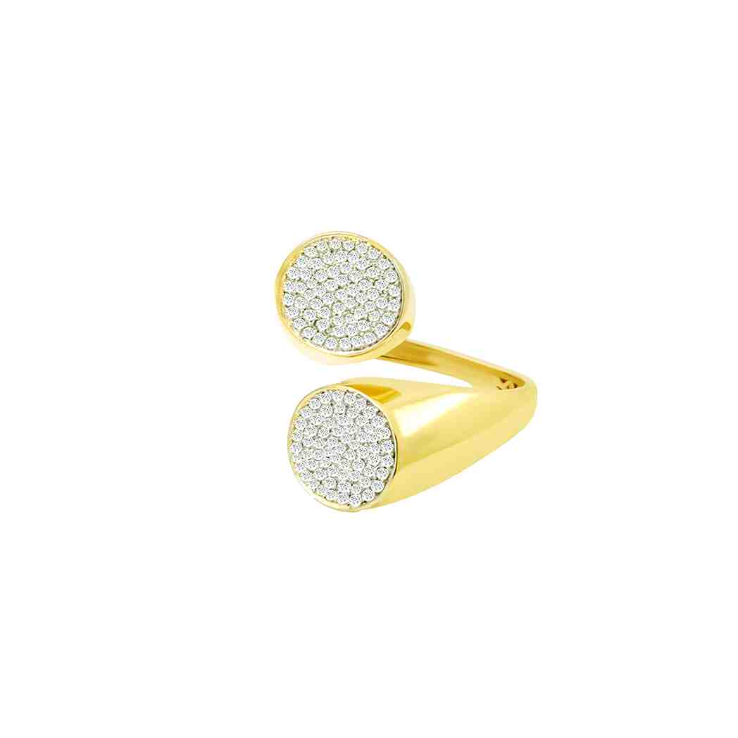 Circle Of Two Life Gold Ring  LR11065A